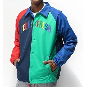 BNWT Teddy Fresh Primary Colorblock Coach's Jacket, Size S